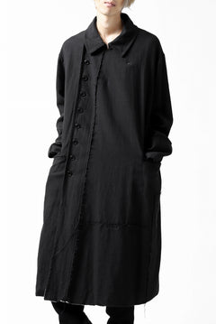 画像をギャラリービューアに読み込む, KLASICA HM-C DOUBLE BREASTED COAT / MONOTONE HOUND TOOTH (BLACK)