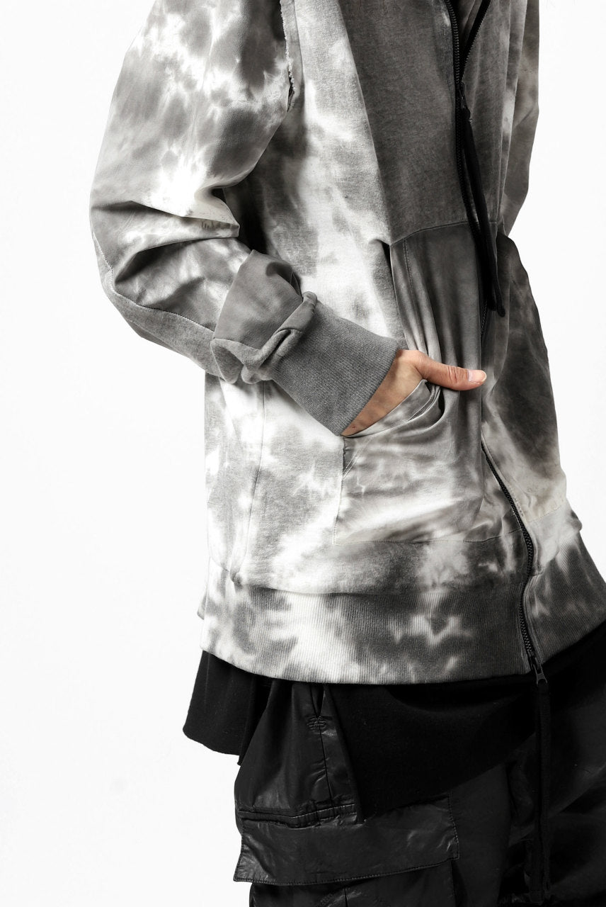 thomkrom DYEING SWITCH ZIPPER HOODIE (MARBLE)