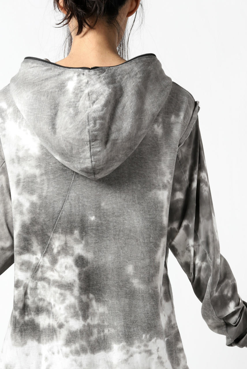 thomkrom DYEING SWITCH ZIPPER HOODIE (MARBLE)