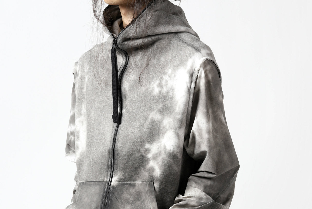 thomkrom DYEING SWITCH ZIPPER HOODIE (MARBLE)