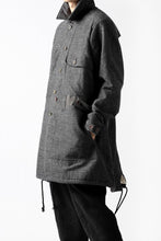 Load image into Gallery viewer, daska &quot;STING&quot; trench-mods coat / organic gauze padded (BLACK)