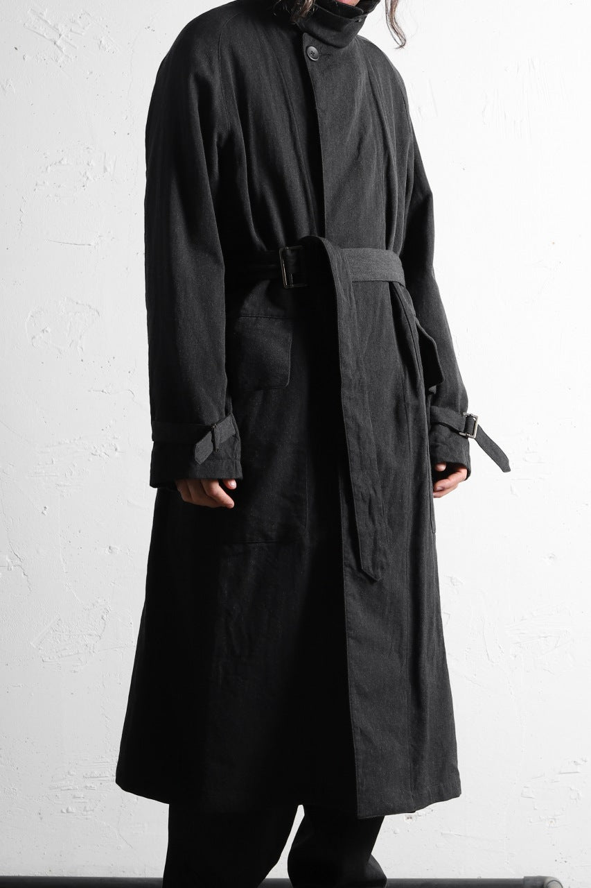 Load image into Gallery viewer, sus-sous motorcycle coat MK-2 / W64L36 Tricotine (CHARCOAL×NAVY)