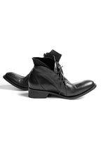 画像をギャラリービューアに読み込む, LEON EMANUEL BLANCK DISTORTION POINTED DERBY / GUIDI HORSE LEATHER (BLACK)