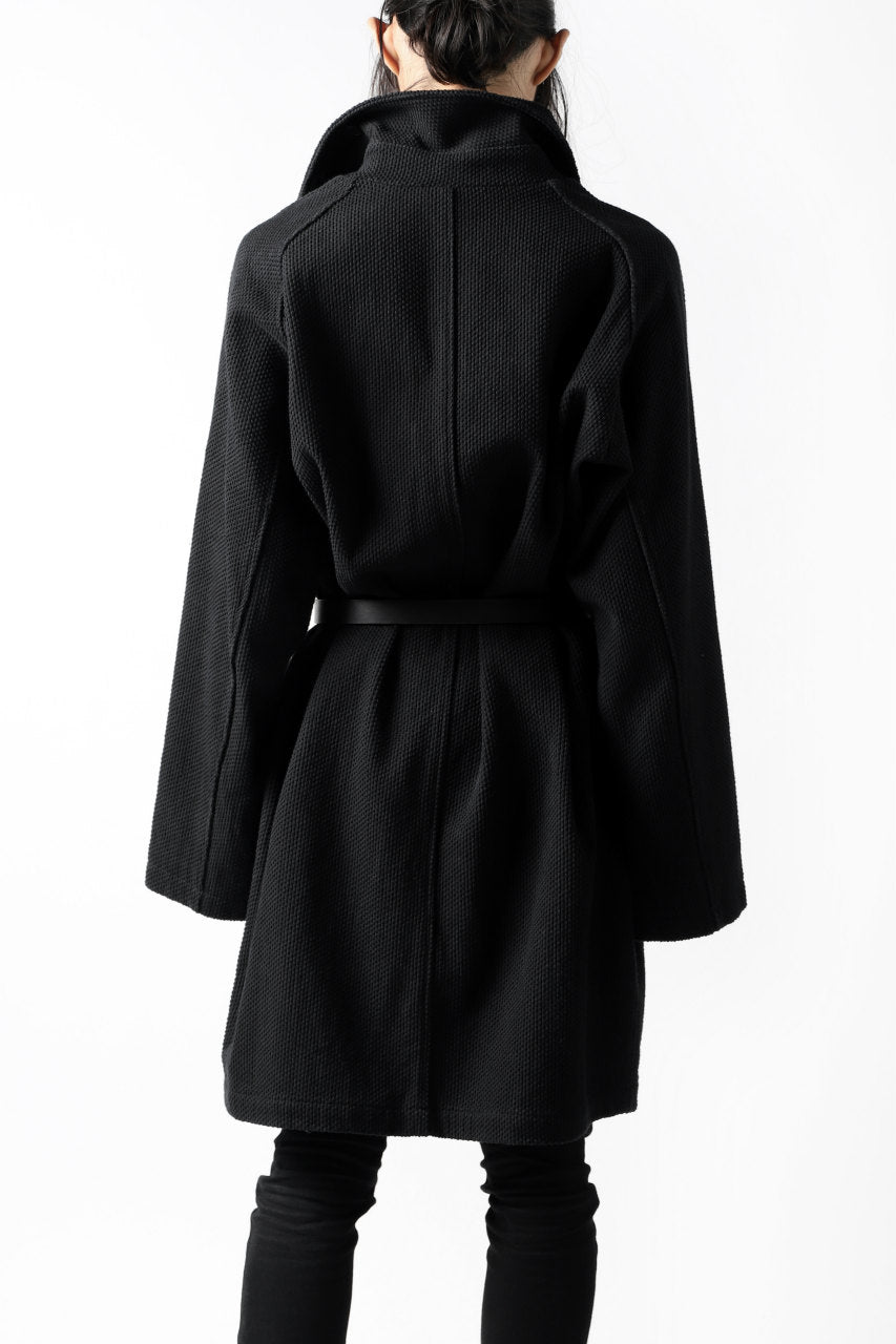 Load image into Gallery viewer, COLINA BALMACAAN COAT / SASHIKO (BLACK)