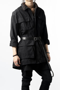 Load image into Gallery viewer, A.F ARTEFACT MILITARY COVER ALL SHIRT-JKT (BLACK)