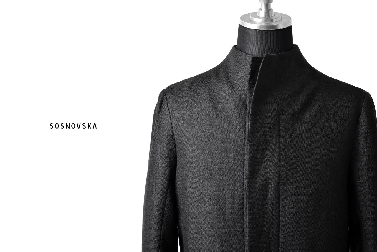 SOSNOVSKA DOUBLE LAYERS JACKET (BLACK)