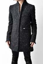 Load image into Gallery viewer, N/07 exclusive Padded Middle Coat / Wool Double-weave (SNOW BLACK)