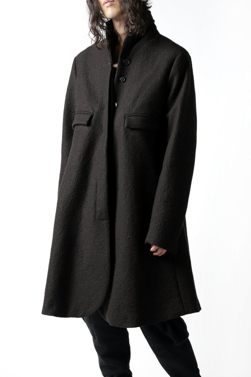 画像をギャラリービューアに読み込む, RUNDHOLZ A LINE CHESTERFIELD COAT / FULLING WOOL