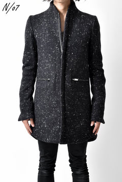 Load image into Gallery viewer, N/07 exclusive Padded Middle Coat / Wool Double-weave (SNOW BLACK)