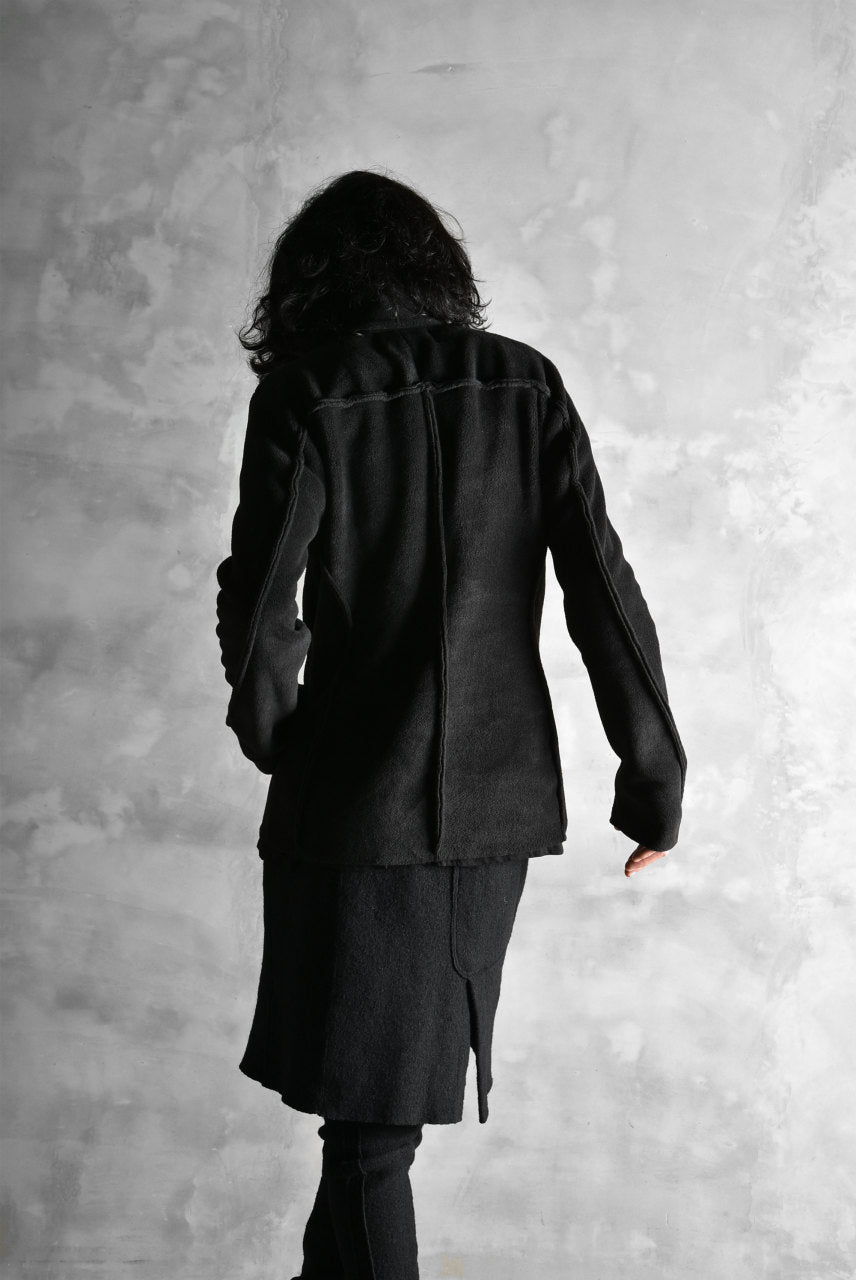 N/07 Rawcut Track Jacket / WARM Fleece Tech (BLACK)