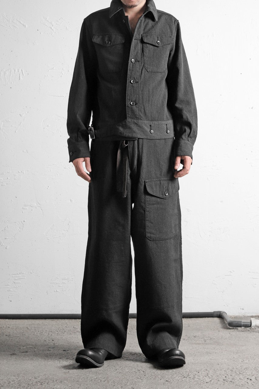 sus-sous overall set ups / W64L36 Tricotine (CHARCOAL×NAVY)
