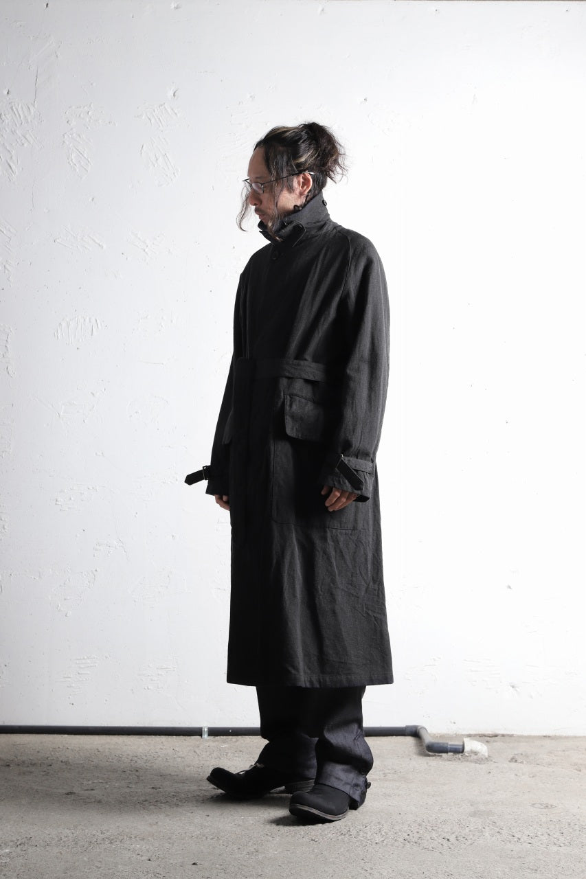 sus-sous motorcycle coat MK-2 / W64L36 Tricotine (CHARCOAL×NAVY)