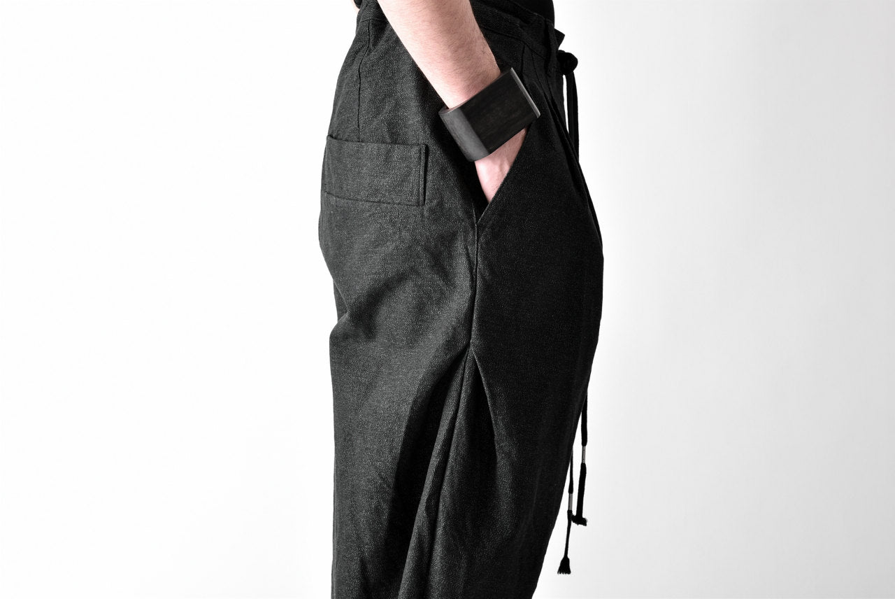 N/07 exclusive Three Dimensional Wide Pants Tuck/Dart Detail #2 (DOUBLE BLACK)