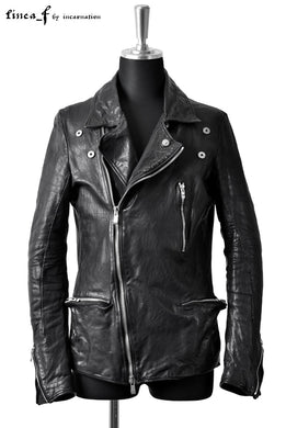LINEA_F by incarnation DOUBLE BREAST MOTO JACKET / CALF LEATHER 