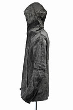 Load image into Gallery viewer, N/07 jacket hooded c/li slub twill fabric sumi dyed (SUMI BLACK)