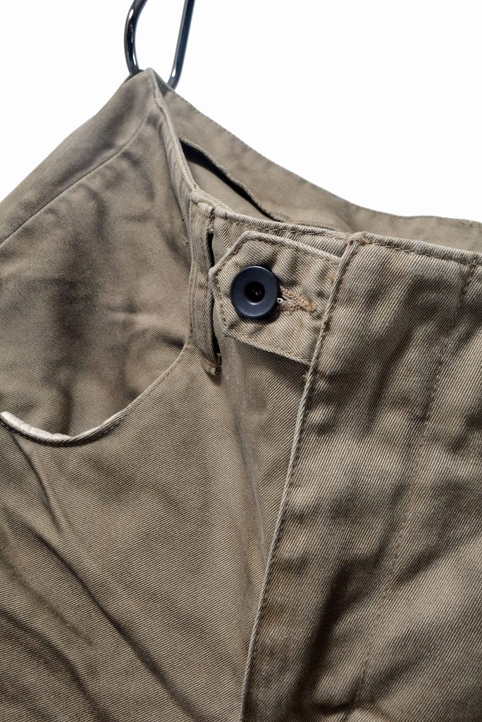 N/07 chinocloth pant 3dimention / oiled craft (OILED BEIGE)