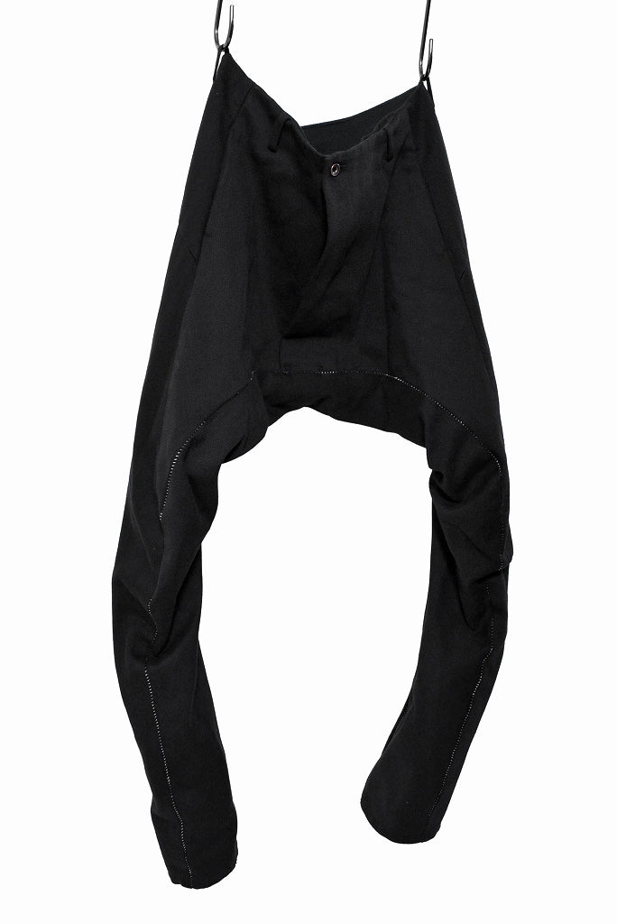 Load image into Gallery viewer, N/07 Pant &quot;sensim&quot; [cotton/twill*overlock | solid sarrouel] (BLACK)