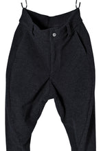 画像をギャラリービューアに読み込む, N/07 CURVE JODHPUR PANT / CASHMERE KNIT MELTON (CHARCOAL)