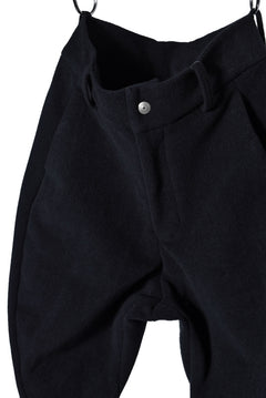 画像をギャラリービューアに読み込む, N/07 CURVE JODHPUR PANT / CASHMERE KNIT MELTON (BLACK)