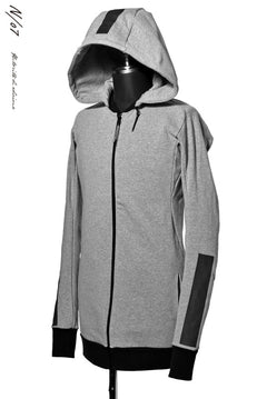 画像をギャラリービューアに読み込む, N/07 RUBBERIZED HOODIE JACKET / HYPER STRETCH SWEAT (GREY)