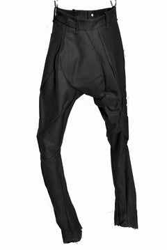 Load image into Gallery viewer, LEON EMANUEL BLANCK DISTORTION MILITARY HEAVY COTTON LONG PANTS (BLACK)