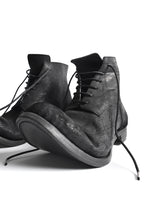 Load image into Gallery viewer, prtl x 4R4s exclusive 6Hole Laced Boots / CordovanSplit &quot;No2-1&quot; (BLACK)