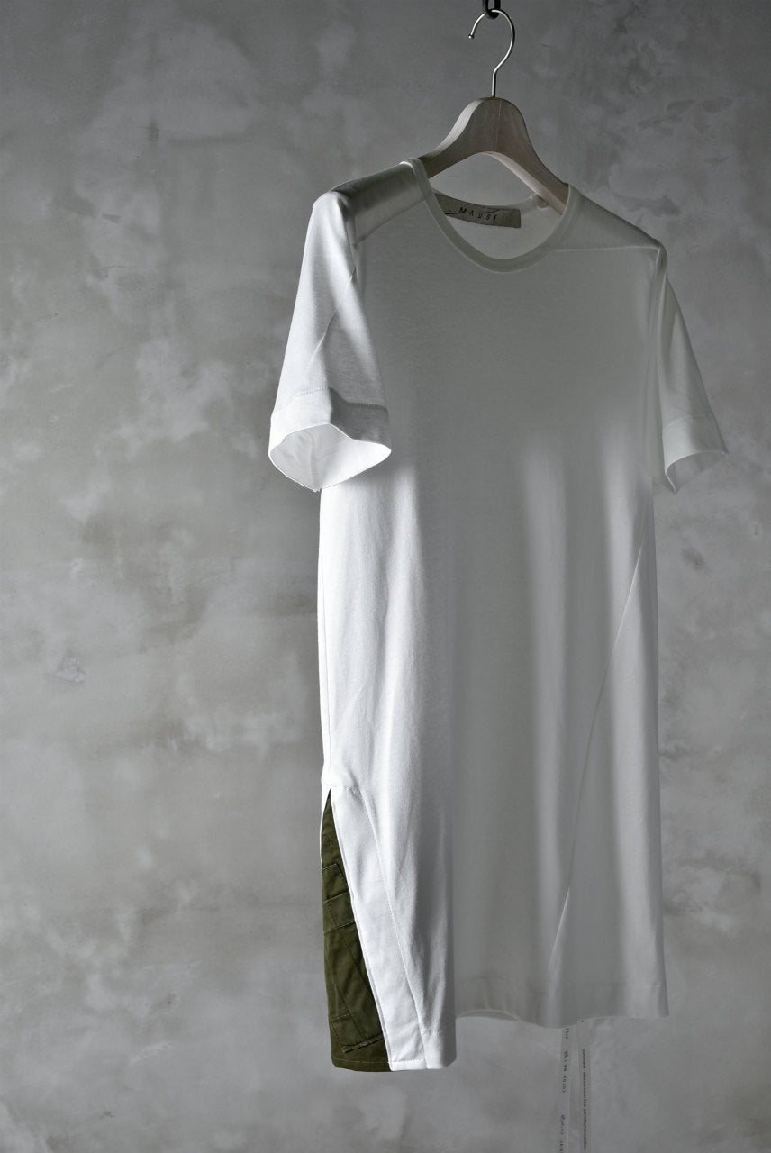 N/07 "MAUSK Detail" ASSORTMENT JERSEY T-SHIRT (WHITE×KHAKI)