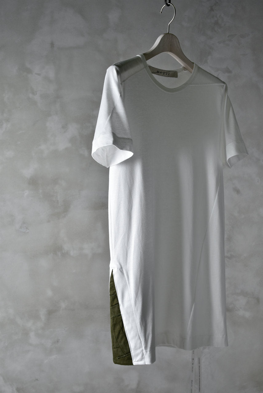 Load image into Gallery viewer, N/07 &quot;MAUSK Detail&quot; ASSORTMENT JERSEY T-SHIRT (WHITE×KHAKI)