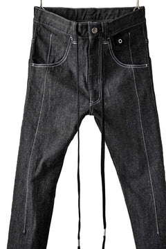 画像をギャラリービューアに読み込む, N/07 Darts-Structure Skinny Pants #THIN / Elastic DENIM (BLACK)