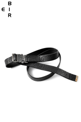 ierib exclusive onepiece cobra buckle safety belt / bull shoulder (BLACK)