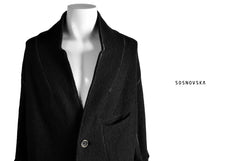 画像をギャラリービューアに読み込む, SOSNOVSKA exclusive SOFT STITCHED COAT (BLACK)