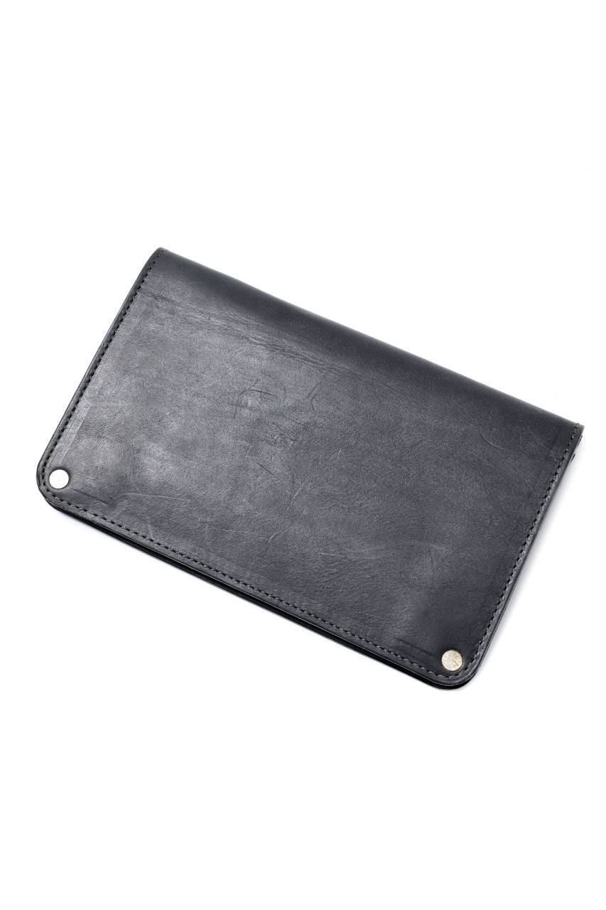 Load image into Gallery viewer, ierib Removal Long Wallet / Guidi Fiore (BLACK)