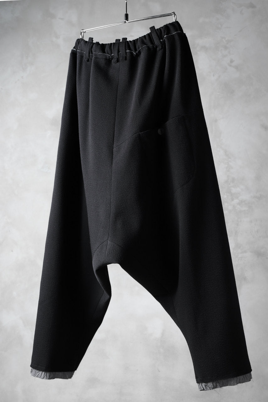 SOSNOVSKA RAW EDGES WIDE PANTS (BLACK)