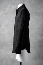 Load image into Gallery viewer, incarnation STRETCH COTTON BD SHIRT-JACKET #2 / OVERLOCKED (BLACK)