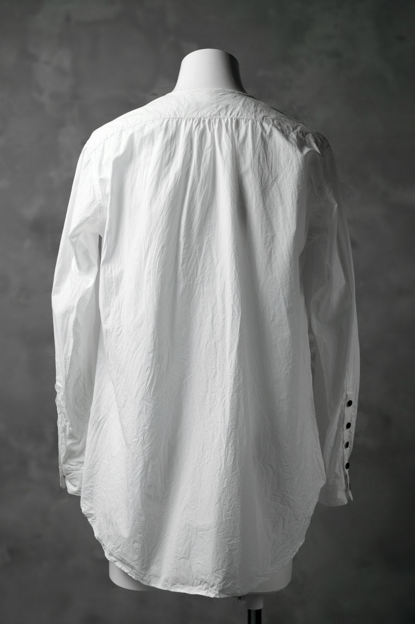 画像をギャラリービューアに読み込む, KLASICA SABRON HALF BUTTON PULLOVER SHIRT / TYPE-WRITER CLOTH (WHITE)