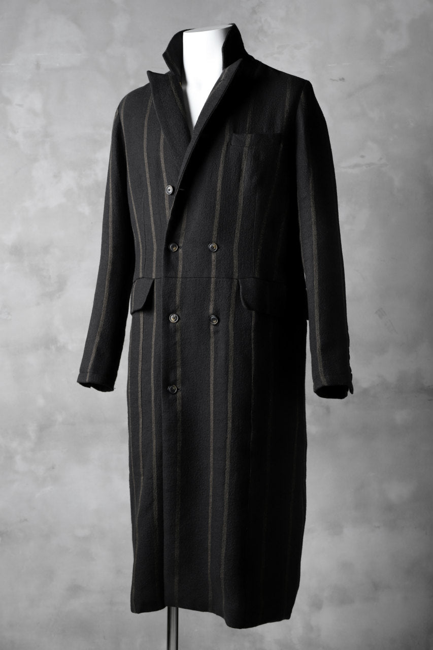 Aleksandr Manamis Double Breasted Stripe Coat