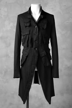 Load image into Gallery viewer, RUNDHOLZ DIP MILITARY POCKETS PINGU COAT (BLACK DYED)