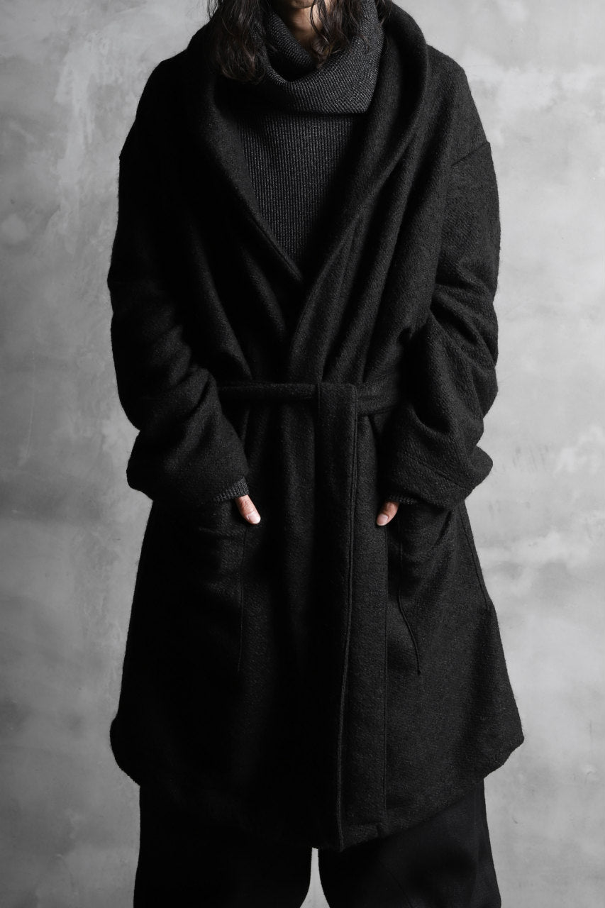 A.F ARTEFACT exclusive WARM GOWN COAT / COMPRESSED KNIT BOUCLE