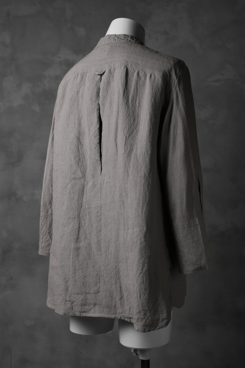 daska "tirel" cock shirt / sun-dried linen (LIGHT GREY)