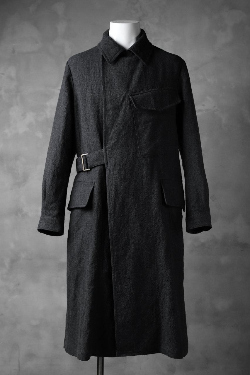 sus-sous storm coat / W50L50 3/2OX washer (CHARCOAL NAVY)