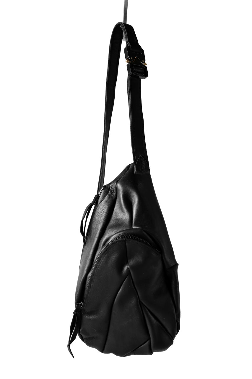 画像をギャラリービューアに読み込む, LEON EMANUEL BLANCK DISTORTION DEALER BAG / GUIDI HORSE LEATHER (BLACK)