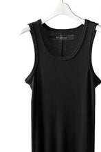 画像をギャラリービューアに読み込む, A.F ARTEFACT LONG TANK TOP / COTTON RIB (BLACK)