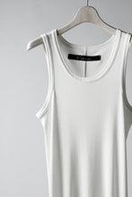 画像をギャラリービューアに読み込む, A.F ARTEFACT LONG TANK TOP / COTTON RIB (IVORY)