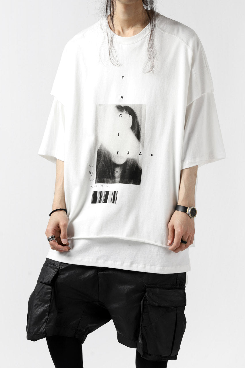 A.F ARTEFACT "TWINS" LAYERED OVER SIZE TOPS (WHITE)