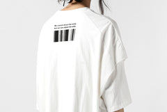 画像をギャラリービューアに読み込む, A.F ARTEFACT &quot;TWINS&quot; LAYERED OVER SIZE TOPS (WHITE)