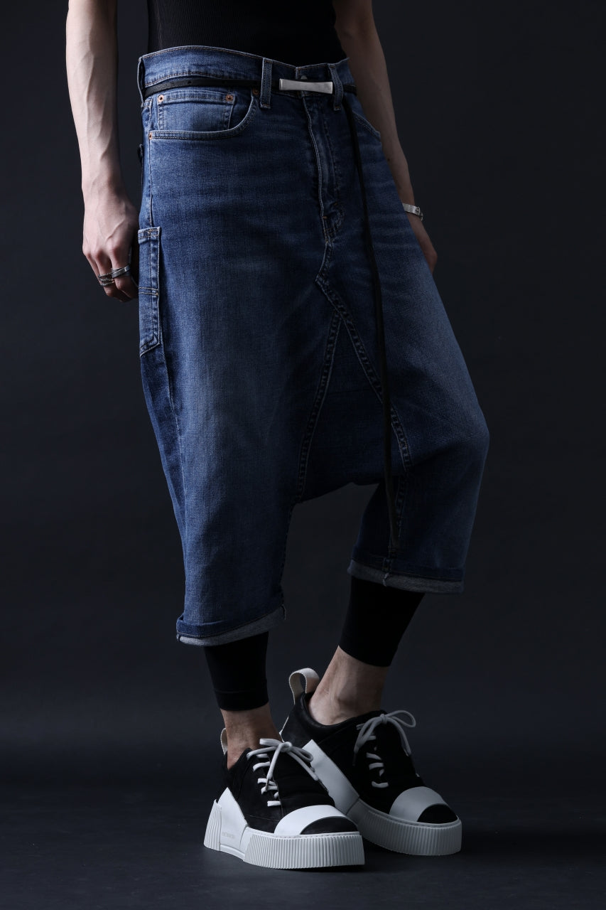 Load image into Gallery viewer, MASSIMO SABBADIN Re;BUILD 501 LOW CLOTCH SHORTS (blue)