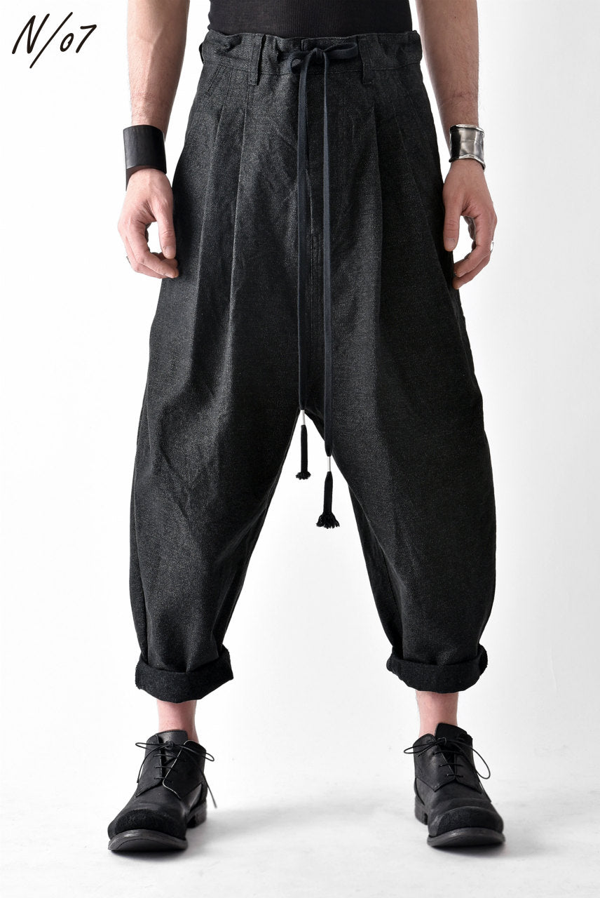 画像をギャラリービューアに読み込む, N/07 exclusive Three Dimensional Wide Pants Tuck/Dart Detail #2 (DOUBLE BLACK)