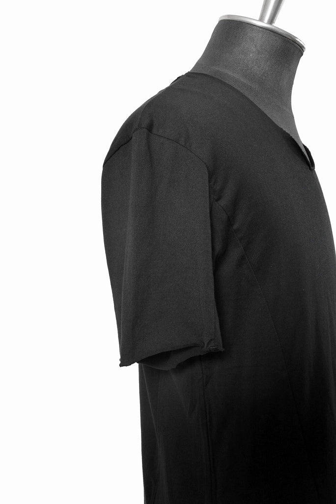 N/07 curved seam Tee 76/2 giza premium jersey (BLACK)