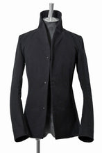 Load image into Gallery viewer, N/07 &quot;tres dimensiva&quot; [cotton/wool doddy tweed | collar aristocracy jacket] (BLACK)