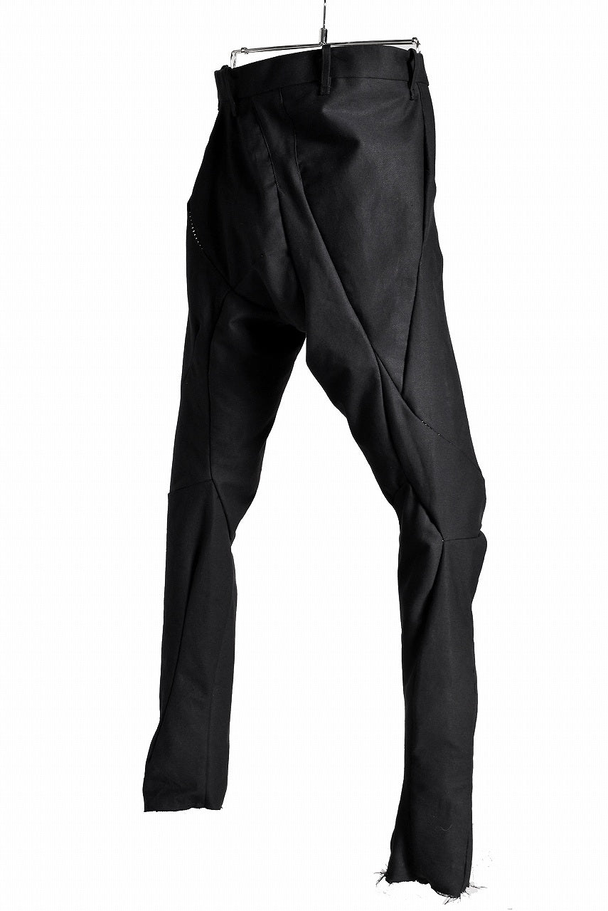 Load image into Gallery viewer, LEON EMANUEL BLANCK DISTORTION LONG PANTS / BRITISH MILITARY CANVAS (BLACK)